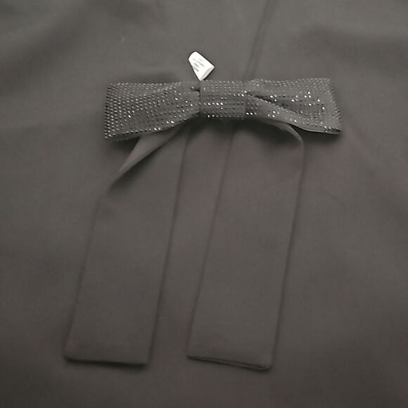 H&M Bow-Front Sleeveless Mini Dress Black Small - Picture 10 of 16